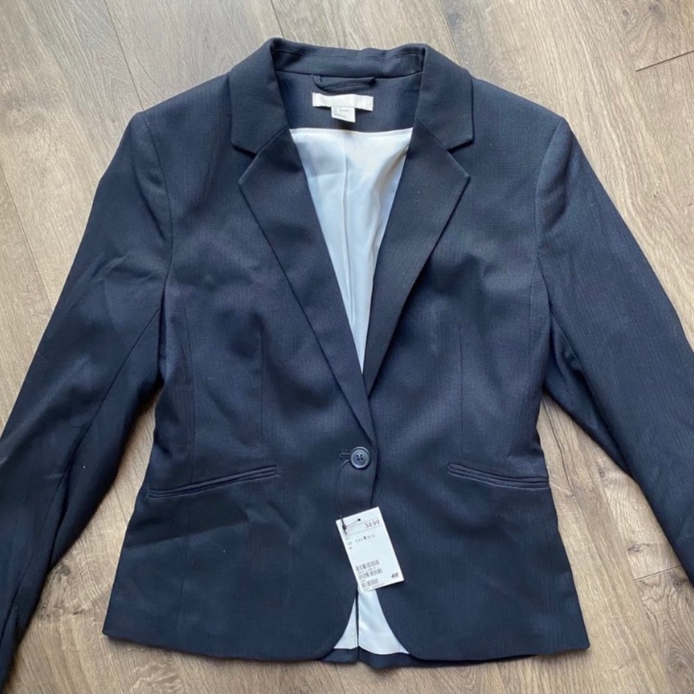 2 NWT Women's Dark Blue Blazer and Gray Blazer